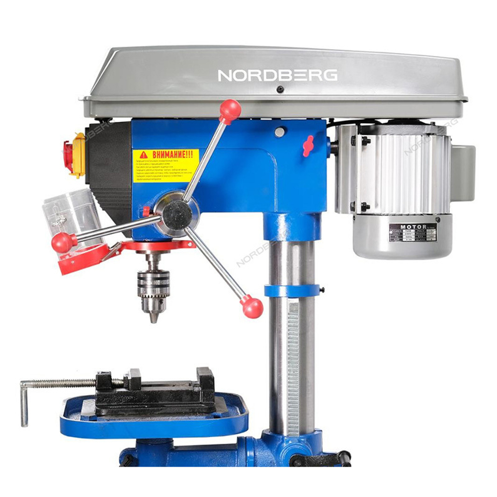 NORDBERG (ND1352) Станок сверлильный 450Вт, 13мм, макс расстояние до стола 255мм, 5 скоростей, тиски