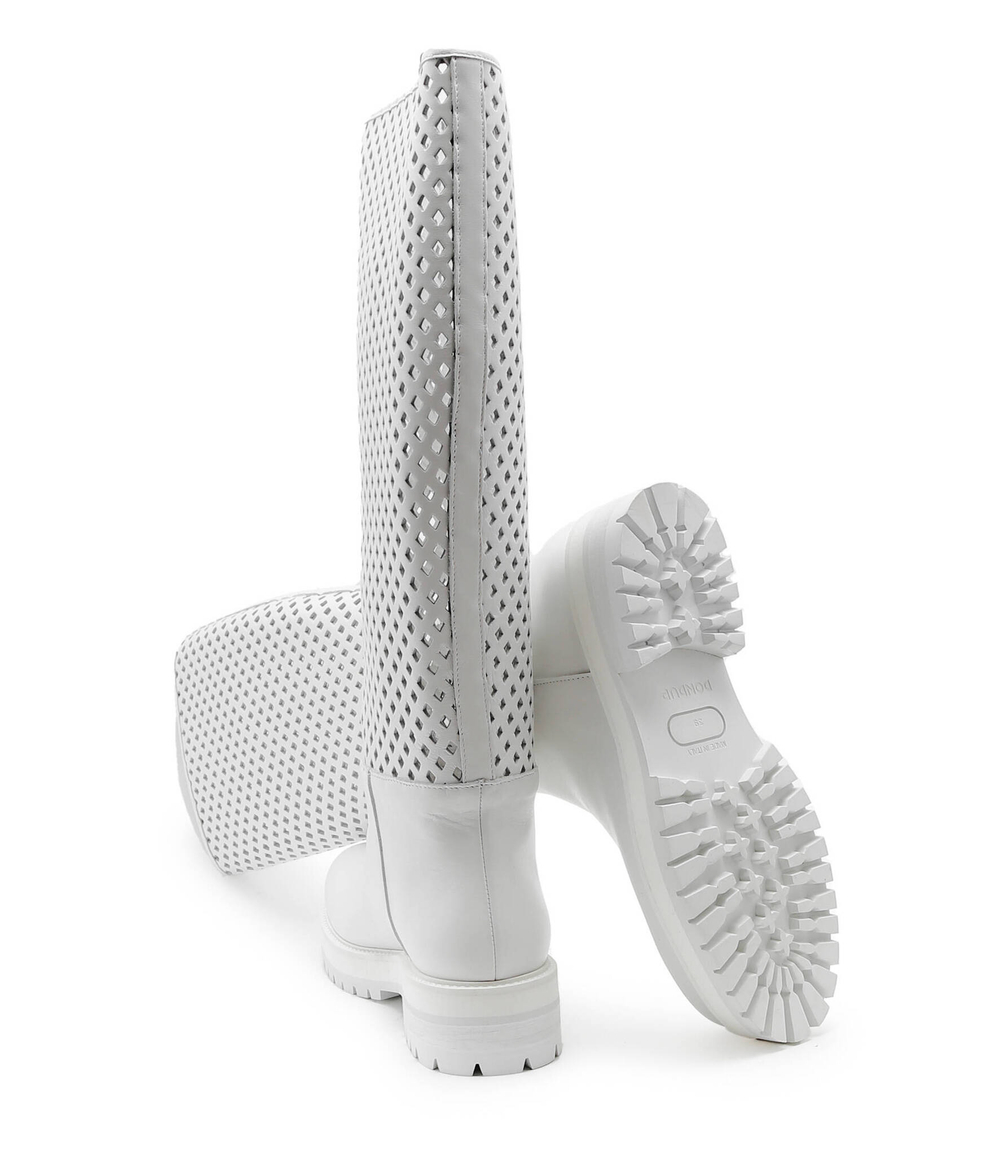 Офицерские сапоги DONDUP - made in Italy - белый(WS248 PL0256D XXX)