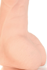 Телесный реалистичный вибратор-ротатор Ulric - 24 см. (Цвет: телесный)