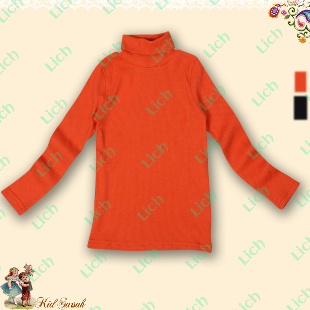 Водолазка детская однотонная из хлопка