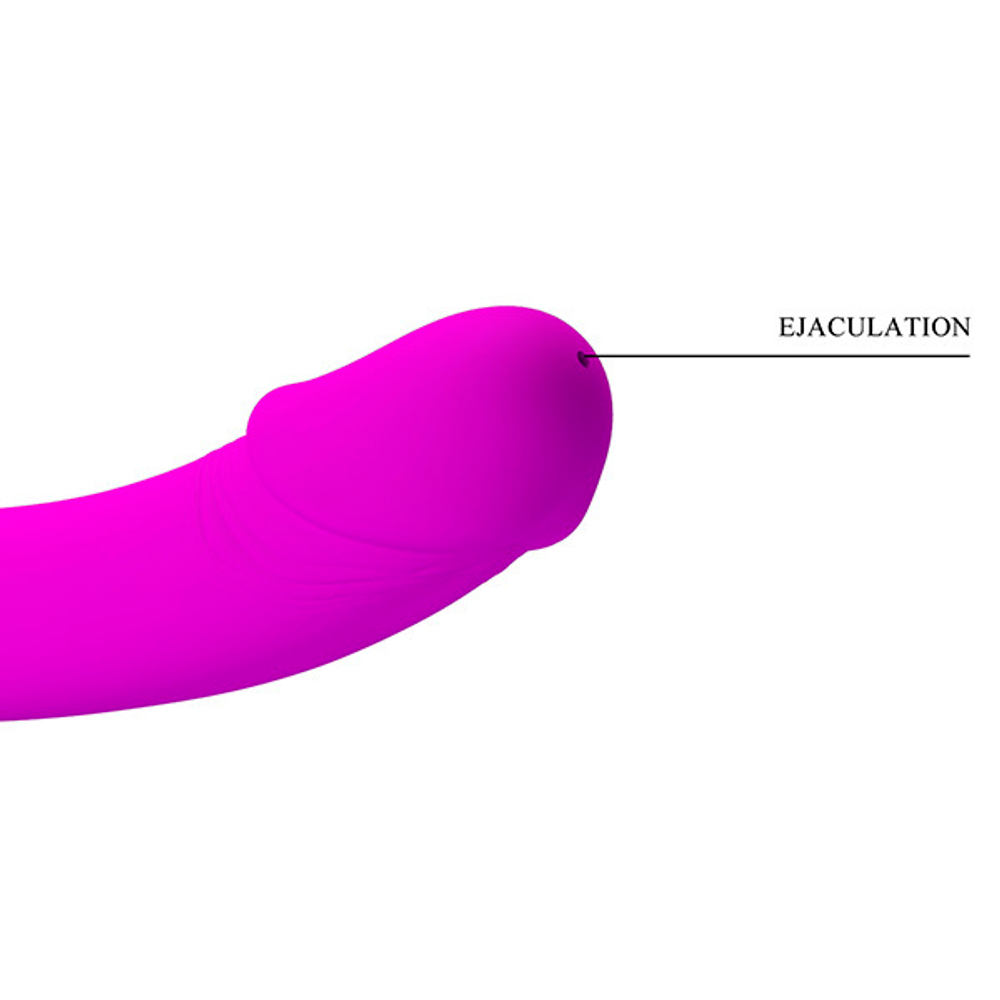 Лиловый безремневой страпон с эффектом эякуляции Pretty Love Kelpie BW-022067P