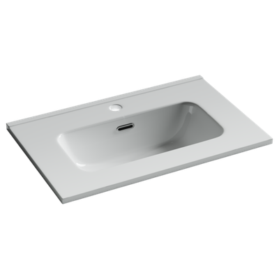 CN7025 Раковина мебельная накладная Compact 610x395x170, цвет белый