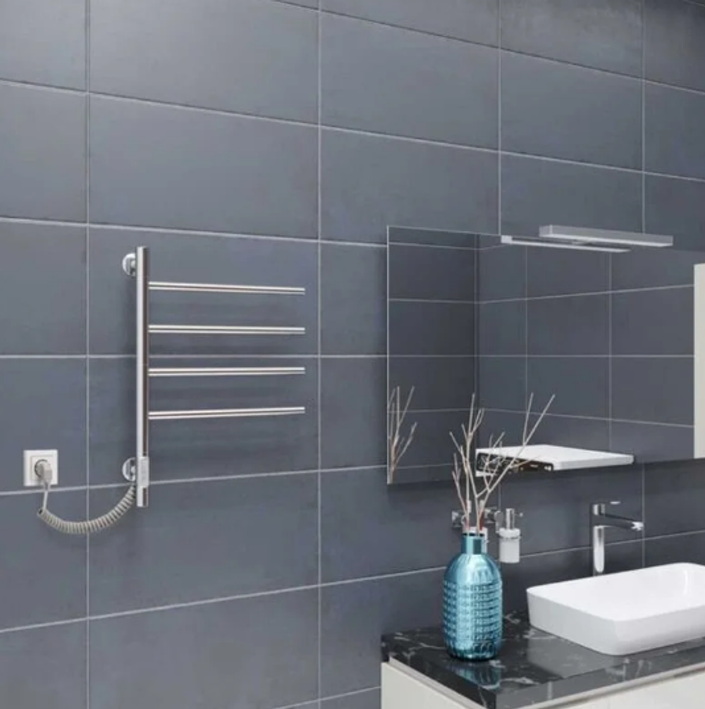 Полотенцесушитель электрический Vincea VTD-1S1CE 43x60, хром, таймер, , шт