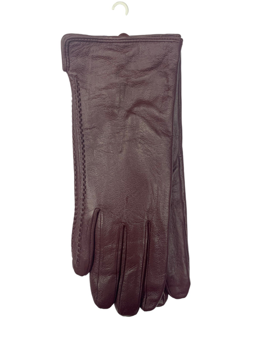 Перчатки. Женские. Материал верха: Кожаные. Подклад: Плюш-флис. В упаковке 5 шт.