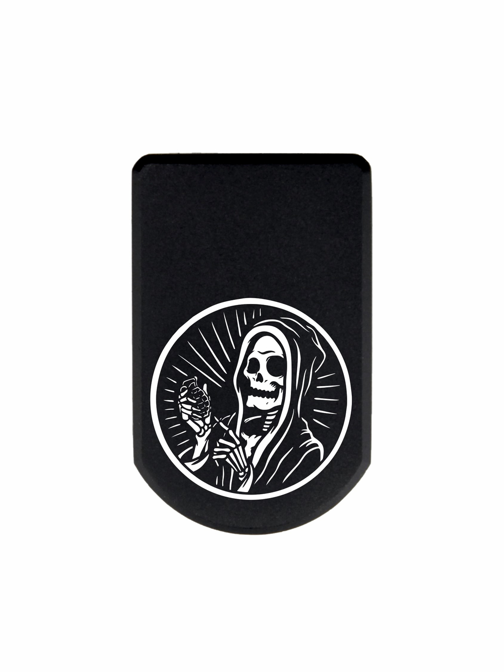 Пятка +3 патрона для магазинов Grand Power, ПЛК, CZ, Tanfoglio с гравировкой Смерть