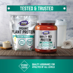 NOW Foods, Sports, протеиновый порошок из органических семян тыквы, без добавок, 454 г (1 фунт)