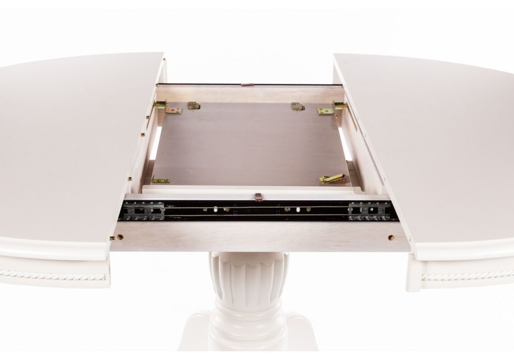 Стол раскладной Toskana 90(125)х90х75 молочно-белый