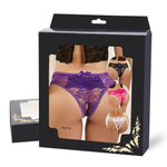 Кружевные трусики с доступом, розовые, XS-S