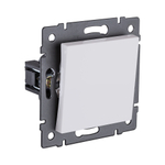 Выключатель 1-клавишный перекрестный 10А/250В, белый матовый Kollinger REA-S-006WM для Aspekt, Eleganz, Reflex