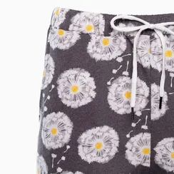 Брюки женские с принтом, цвет серый, размер 48