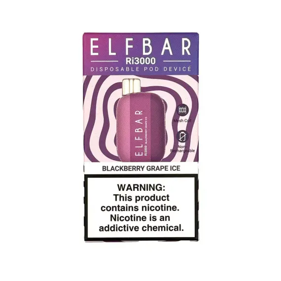 ELF BAR Ri3000 - BlackBerry Grape Ice (5% nic)