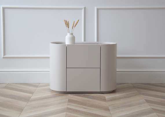 Тумба прикроватная Lagom 2 ящика ширина 60 см (дымка)