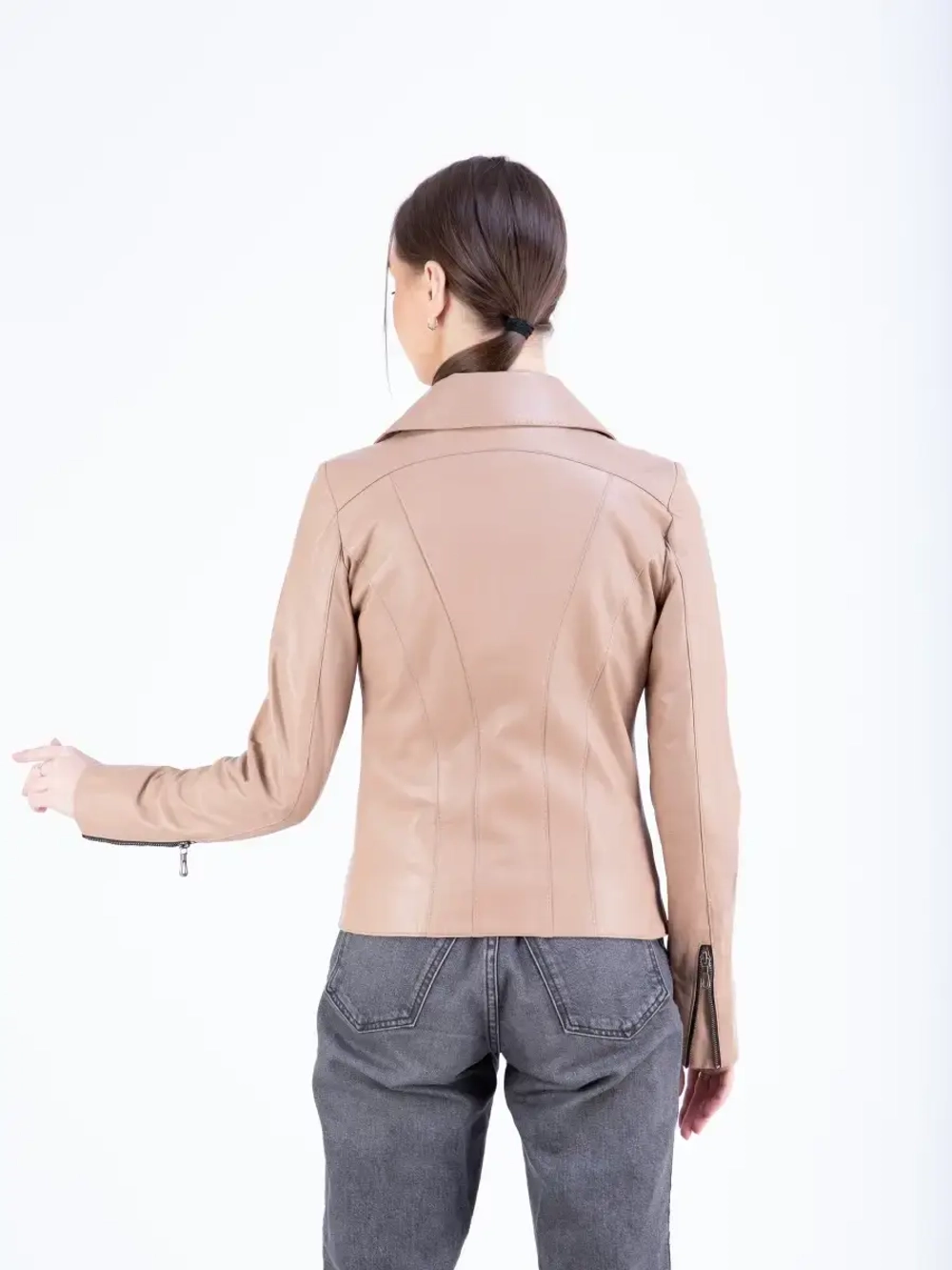 Косуха кожаная куртка женская Турция