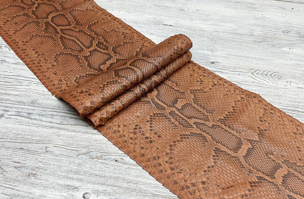 Sahara Soft Caramel (0,6-0,8 мм), натуральная кожа питона