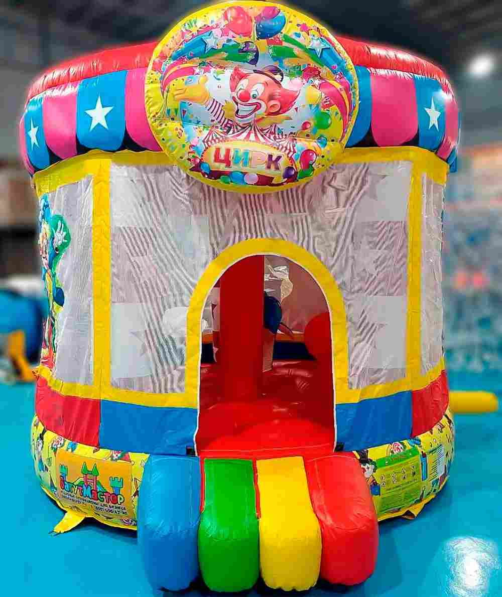Детский надувной батут "Шатёр цирка" 4*4*3,4 м
