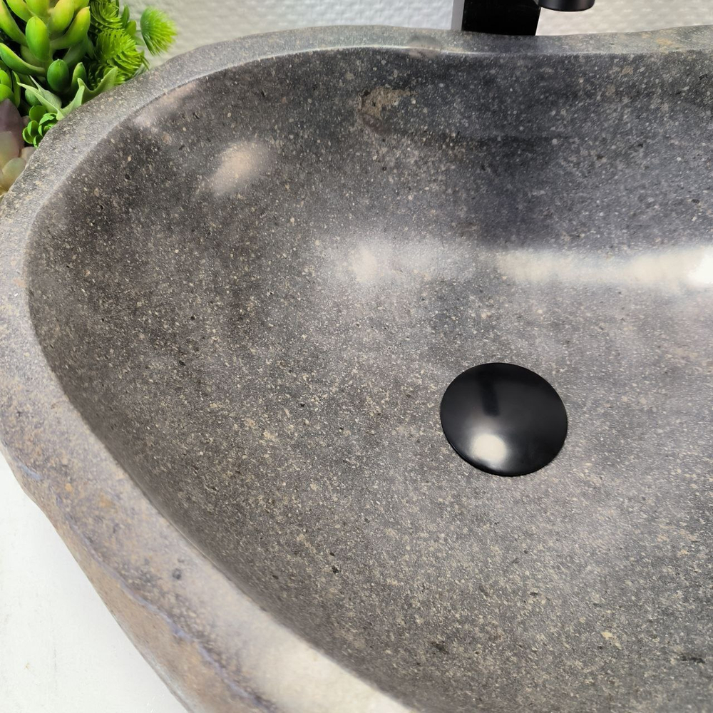 Раковина из речного камня RS-63553 (47*39*15) 0122