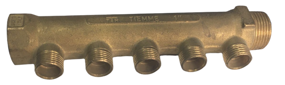 Коллектор TIEMME 1x1/2 н.р.на 5 вых