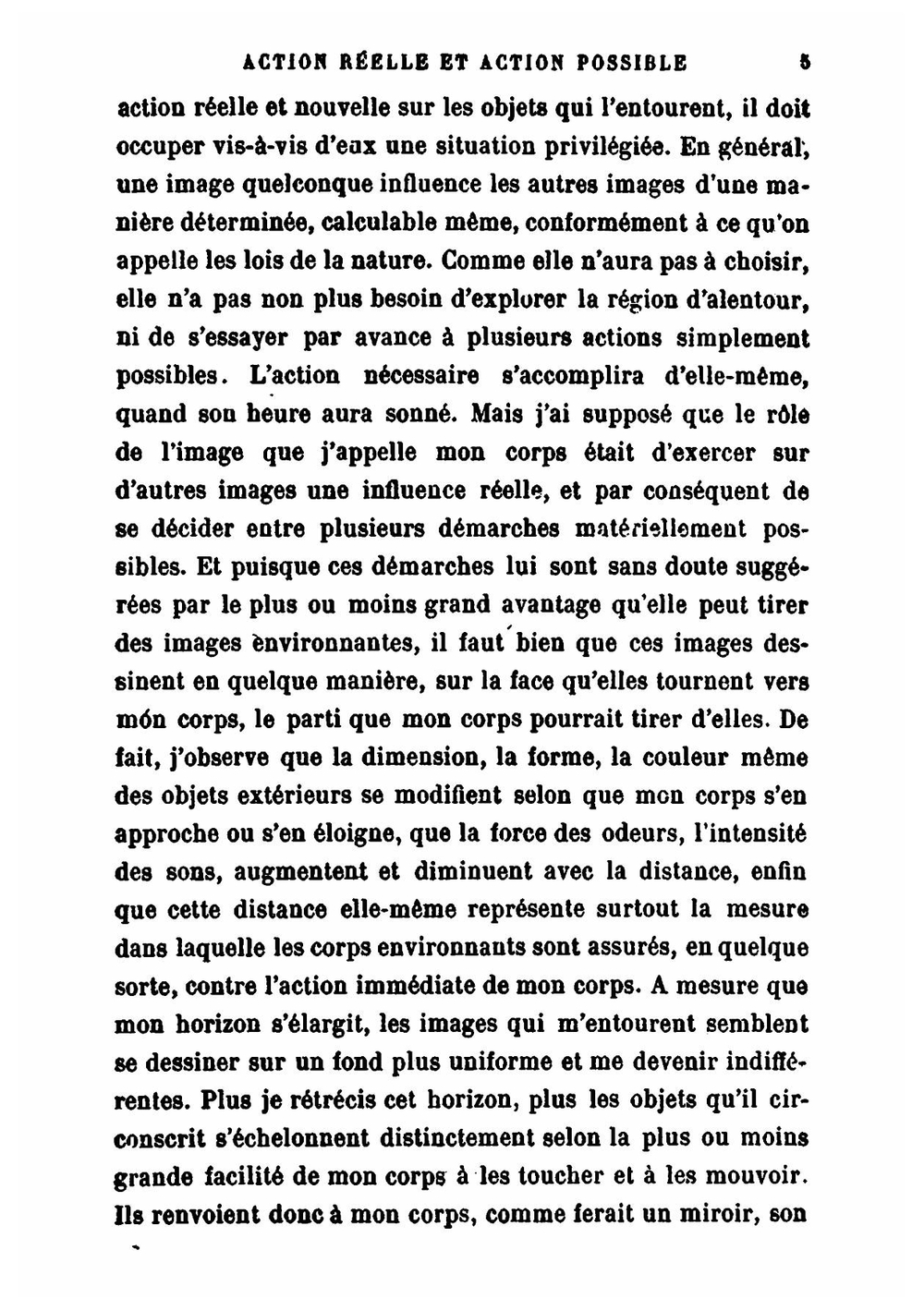 Matière et mémoire, essai sur la relation du corps a l'esprit | Henri Bergson