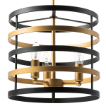 735030 Люстра EPSILON 3х40W E14 ЧЕРНЫЙ/ЗОЛОТО
