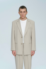 Пиджак однобортный | grey-beige