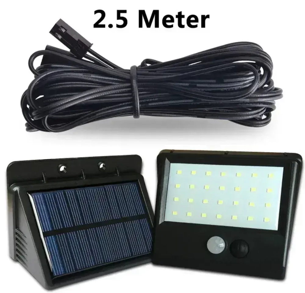 Дачный светильник с выносной панелью Nl-2m с датчиком движения / Уличный светодиодный светильник на солнечной батарее