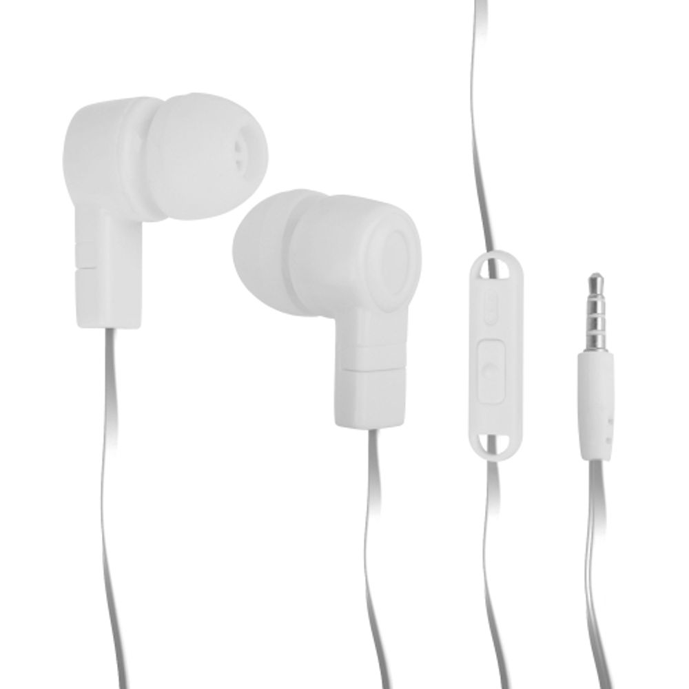 Наушники проводные Intro RX800 айфон самсунг apple вкладыши с микрофоном белые | Intro