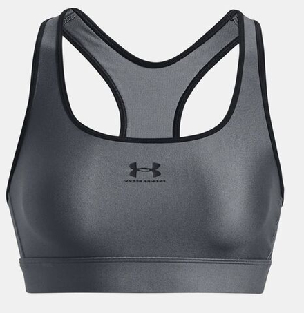 Теннисный бюстгальтер Under Armour Women's UA Bra Mid Padless - pitch gray/black