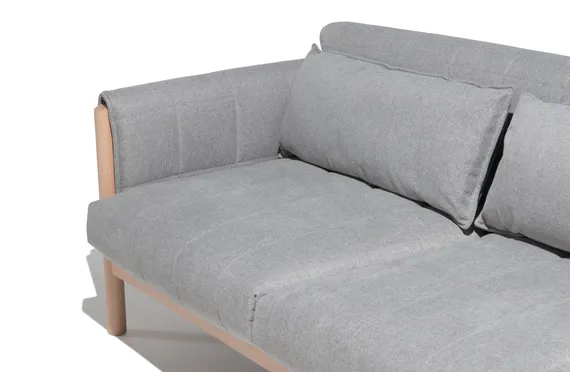 Двухместный диван Hild серый