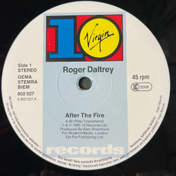 Винтажная виниловая пластинка LP Roger Daltrey After The Fire (Germany 1985) Maxi Single 45 RPM