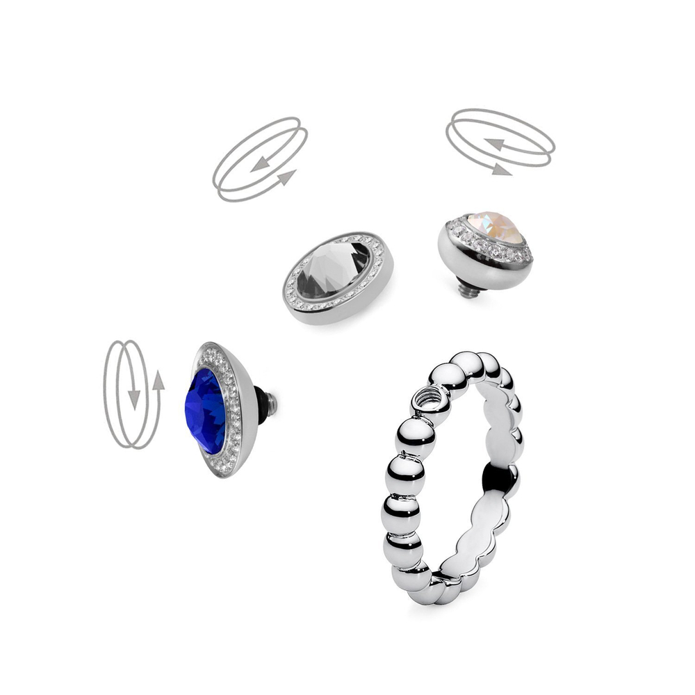 Кольцо - База Qudo Veroli silver 18.4 мм 628160 S