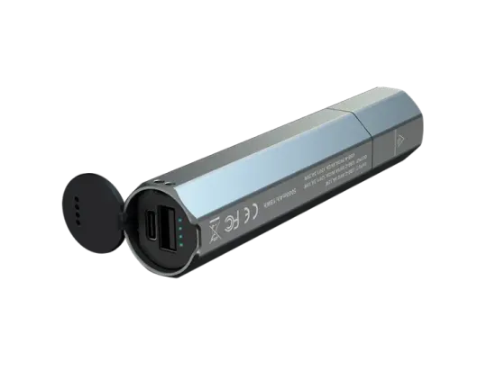 Фонарь FENIX Мод. E-CP синий (1600лм-222м)(светодиод: Luminus)(170г)(встроенный аккум.5000mAh)