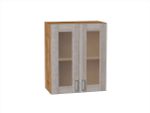 Шкаф верхний с 2-мя остекленными дверцами Лофт