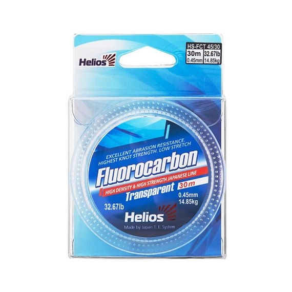 Леска Helios FLUOROCARBON Transparent 0,45mm/30 (HS-FCT 45/30)