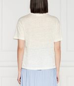 Льняная футболка saeli Sams\u00f8e Sams\u00f8e - экрю(F24100140)