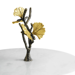 Этажерка мраморная двухъярусная Michael Aram Butterfly Ginkgo (31 см)