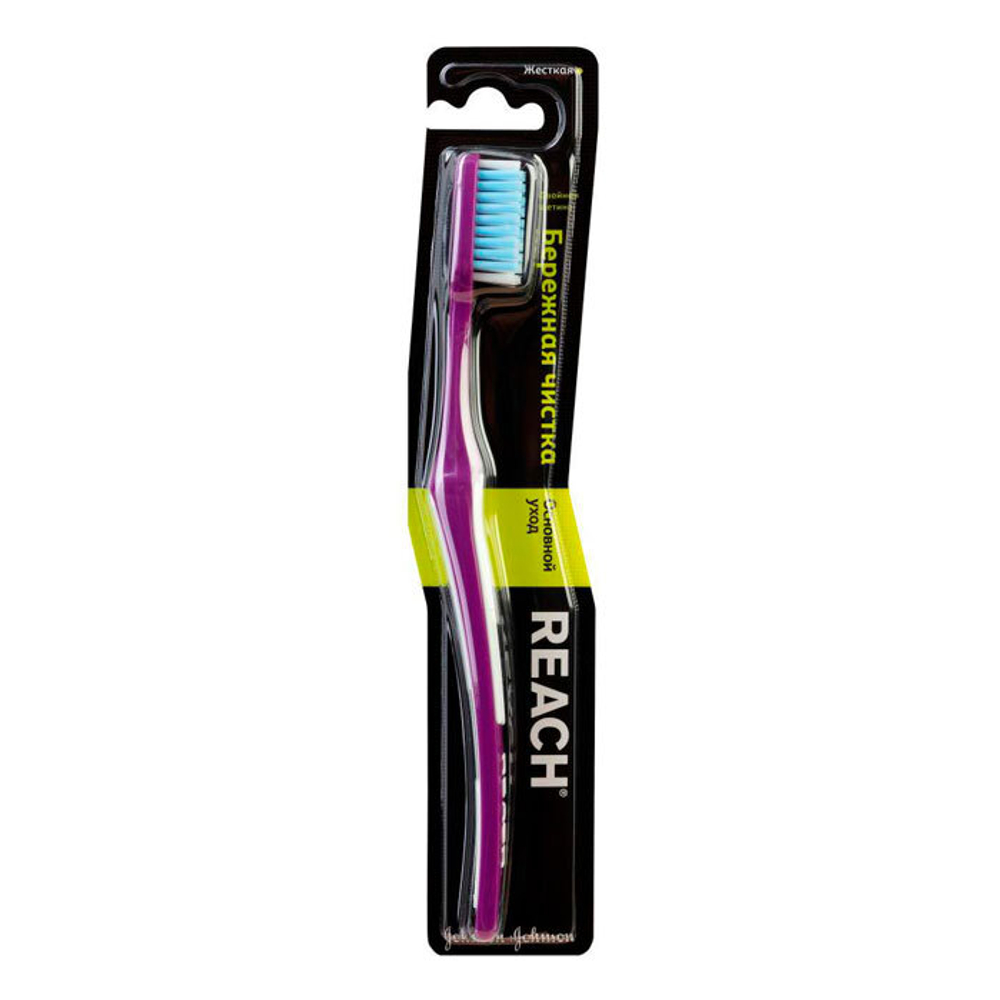 Зубная щетка Reach Control Бережная чистка красная жесткая