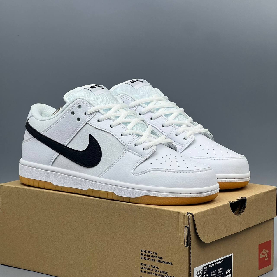 Кроссовки NikeDunkSB White Gum #58 (бел.)