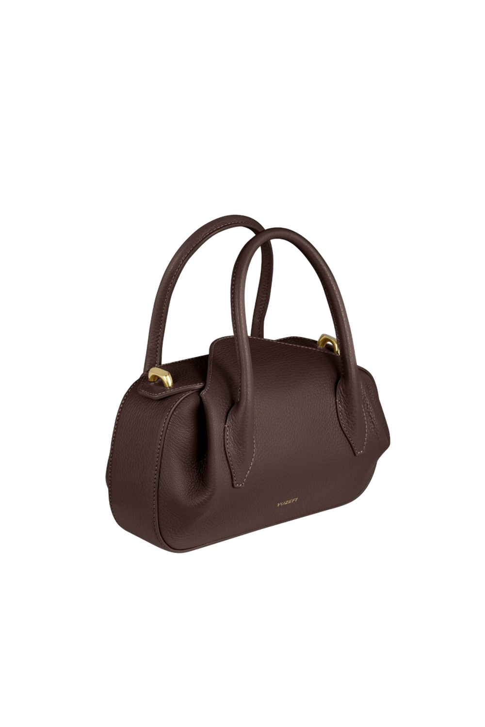 Сумка Yuzefi Oyster Mini Duffle - ESPRESSO PEBBLE GRAINED LEATHER