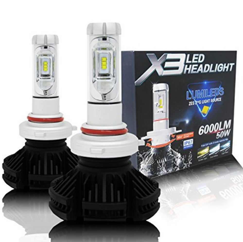 Комплект HB3 (9005) светодиодных ламп X3 Led Headlight HB3 (9005) 50W 6000Lm (2 шт. / комплект) 0.3 кг 16х15х7