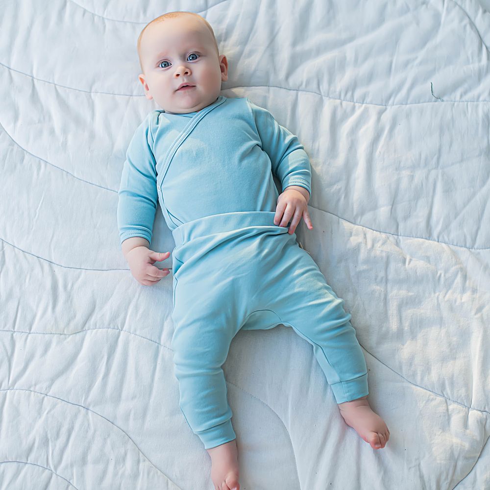 Ползунки с открытой ножкой "Аква" 0+