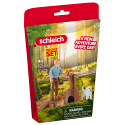Schleich - Лесник с бензопилой 81475