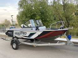 Комплект Алюминиевая лодка (катер) Mikatsu (Микатсу) 470 (Z43) Sport + мотор Yamaha F60FETL