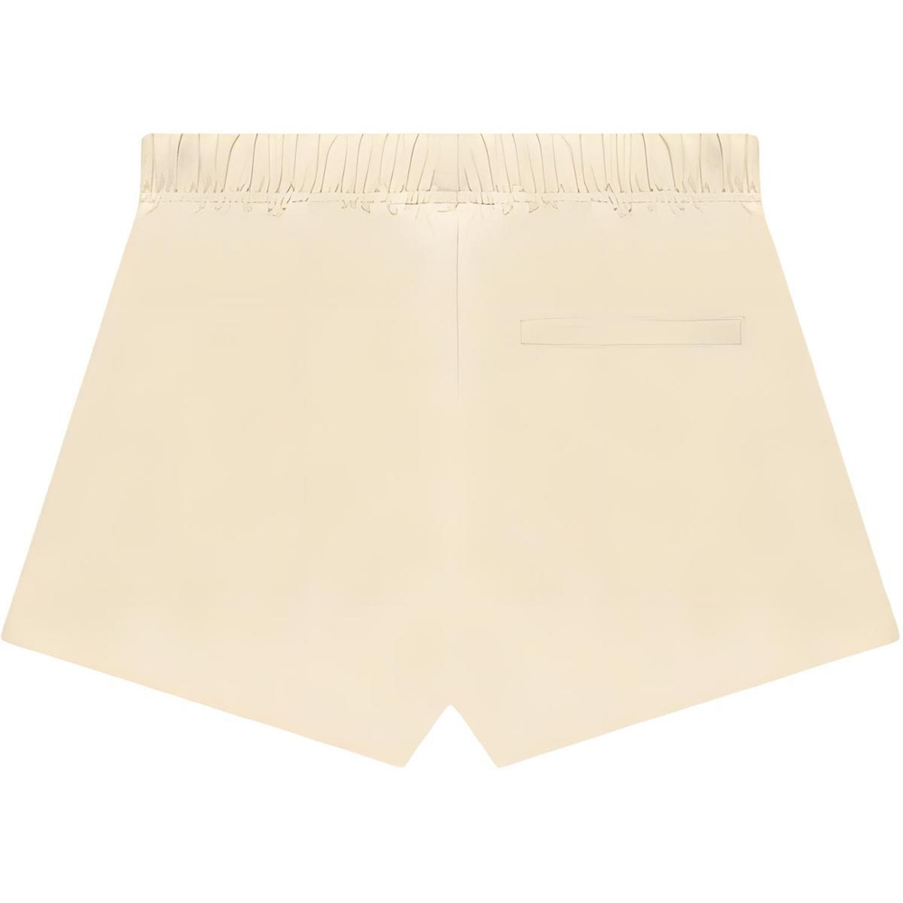 Шорты Fear of God Essentials FW22 Nylon Running Shorts Egg shell Logo, FOG-FW22-0792