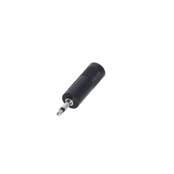 Adam Hall K4AJF2MM2 - адаптер TRS (jack) mono 6.3 mm (F) - TRS (jack) mono 3.5 mm (M), металлический