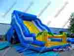 Большой надувной батут-горка "Волна - 2" 10*6*8 м