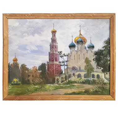 Мясников Г. А. (1919–1989) «Новодевичий монастырь». Холст, масло. Москва, 1988 г.