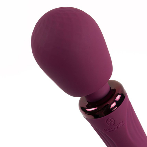 Фиолетовый вибратор-вонд 30,7см Selove Vela Wand Vibrator Purple