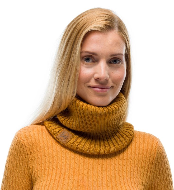 Модный шарф-труба Buff Neckwarmer Knitted Comfort Norval Mustard Фото 1