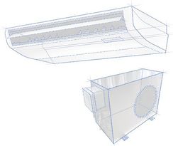 Напольно-потолочный кондиционер VENTEX Fc-5000