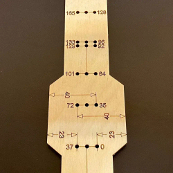 Мебельный шаблон для разметки направляющих ящиков РШН-500